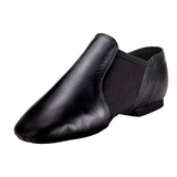 Maxbell Men Womens Soft Pigskin Black Slip On Jazz Shoes Split Sole Jazz Sneakers 23x8cm - Aladdin Shoppers