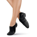 Maxbell Men Womens Soft Pigskin Black Slip On Jazz Shoes Split Sole Jazz Sneakers 25.5x8.5cm - Aladdin Shoppers