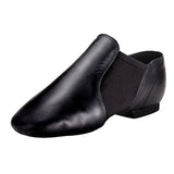 Maxbell Men Womens Soft Pigskin Black Slip On Jazz Shoes Split Sole Jazz Sneakers 25.5x8.5cm - Aladdin Shoppers