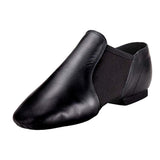 Maxbell Men Womens Soft Pigskin Black Slip On Jazz Shoes Split Sole Jazz Sneakers 25.5x8.5cm - Aladdin Shoppers