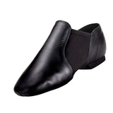 Maxbell Men Womens Soft Pigskin Black Slip On Jazz Shoes Split Sole Jazz Sneakers 25.5x8.5cm - Aladdin Shoppers