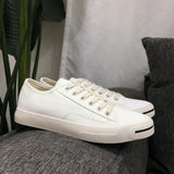 Maxbell Mens Canvas Shoes Sneakers Low Cut Lace Up Casual Walking Shoes Flats 40 White - Aladdin Shoppers
