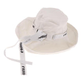 Maxbell Mens Womens UV Protection Beach Sun Hat Adjustable Wide Brim Fishing Hat White - Aladdin Shoppers