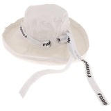 Maxbell Mens Womens UV Protection Beach Sun Hat Adjustable Wide Brim Fishing Hat White - Aladdin Shoppers