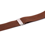 Maxbell Mens Y-Back Adjustable Elastic Suspenders 6 Clip-on Braces Belt Brown - Aladdin Shoppers