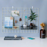 Maxbell Mesh Wall Metal Wire Basket Wire Storage Shelf Rack Home Decor 40x10x5cm - Aladdin Shoppers