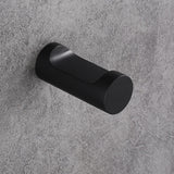 Maxbell Metal Bathroom Wall Mounted Hooks Towels Hanger Wall Organiser Decor Black A - Aladdin Shoppers