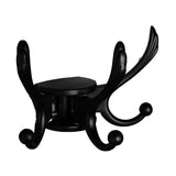 Maxbell Metal Bathroom Wall Mounted Hooks Towels Hanger Wall Organiser Decor Black B - Aladdin Shoppers
