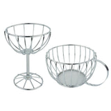 Maxbell Metal Coffee Cup Shape Fruit Bread Snack Storage Basket Goblet Basket - Aladdin Shoppers