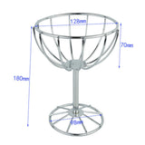 Maxbell Metal Coffee Cup Shape Fruit Bread Snack Storage Basket Goblet Basket - Aladdin Shoppers