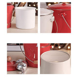 Maxbell Metal Double Wall Layered Ice Champagne Bucket, Wine Cooler with Lid Red - Aladdin Shoppers