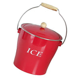 Maxbell Metal Double Wall Layered Ice Champagne Bucket, Wine Cooler with Lid Red - Aladdin Shoppers