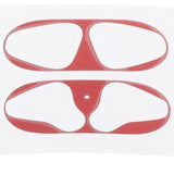 Maxbell Metal Dust Guard Protective Case Shell Skin Dustproof Stickers For Airpods Red - Aladdin Shoppers