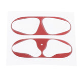 Maxbell Metal Dust Guard Protective Case Shell Skin Dustproof Stickers For Airpods Red - Aladdin Shoppers