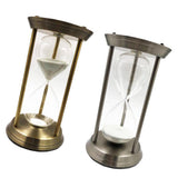 Maxbell Metal Sandglass Rotating Hourglass Sand Clock Timers Desktop 60 Minutes - Aladdin Shoppers