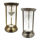 Maxbell Metal Sandglass Rotating Hourglass Sand Clock Timers Desktop 60 Minutes - Aladdin Shoppers
