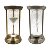 Maxbell Metal Sandglass Rotating Hourglass Sand Clock Timers Desktop 60 Minutes - Aladdin Shoppers