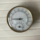 Maxbell Metal Sauna Hygrothermograph Thermometer Hygrometer Sauna Room Accessory - Aladdin Shoppers