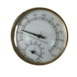 Maxbell Metal Sauna Hygrothermograph Thermometer Hygrometer Sauna Room Accessory - Aladdin Shoppers