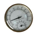 Maxbell Metal Sauna Hygrothermograph Thermometer Hygrometer Sauna Room Accessory - Aladdin Shoppers