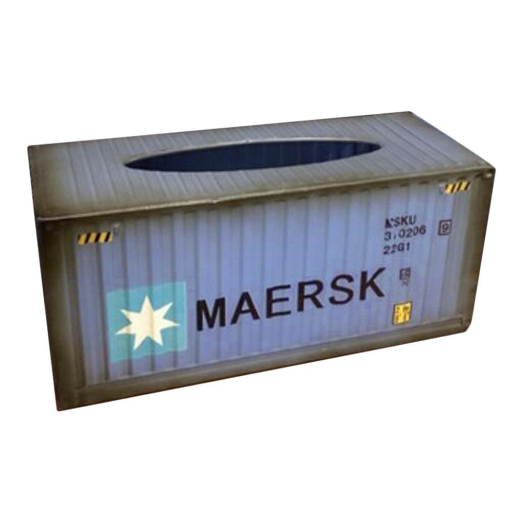 Maxbell Metal Tissue Box Cover Home Car Napkin Toilet Paper Holder Blue Pentagrams - Aladdin Shoppers