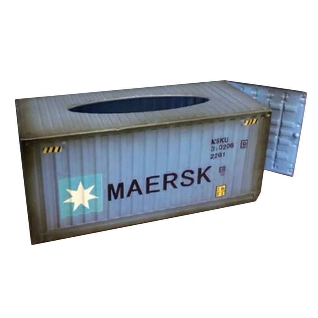 Maxbell Metal Tissue Box Cover Home Car Napkin Toilet Paper Holder Blue Pentagrams - Aladdin Shoppers