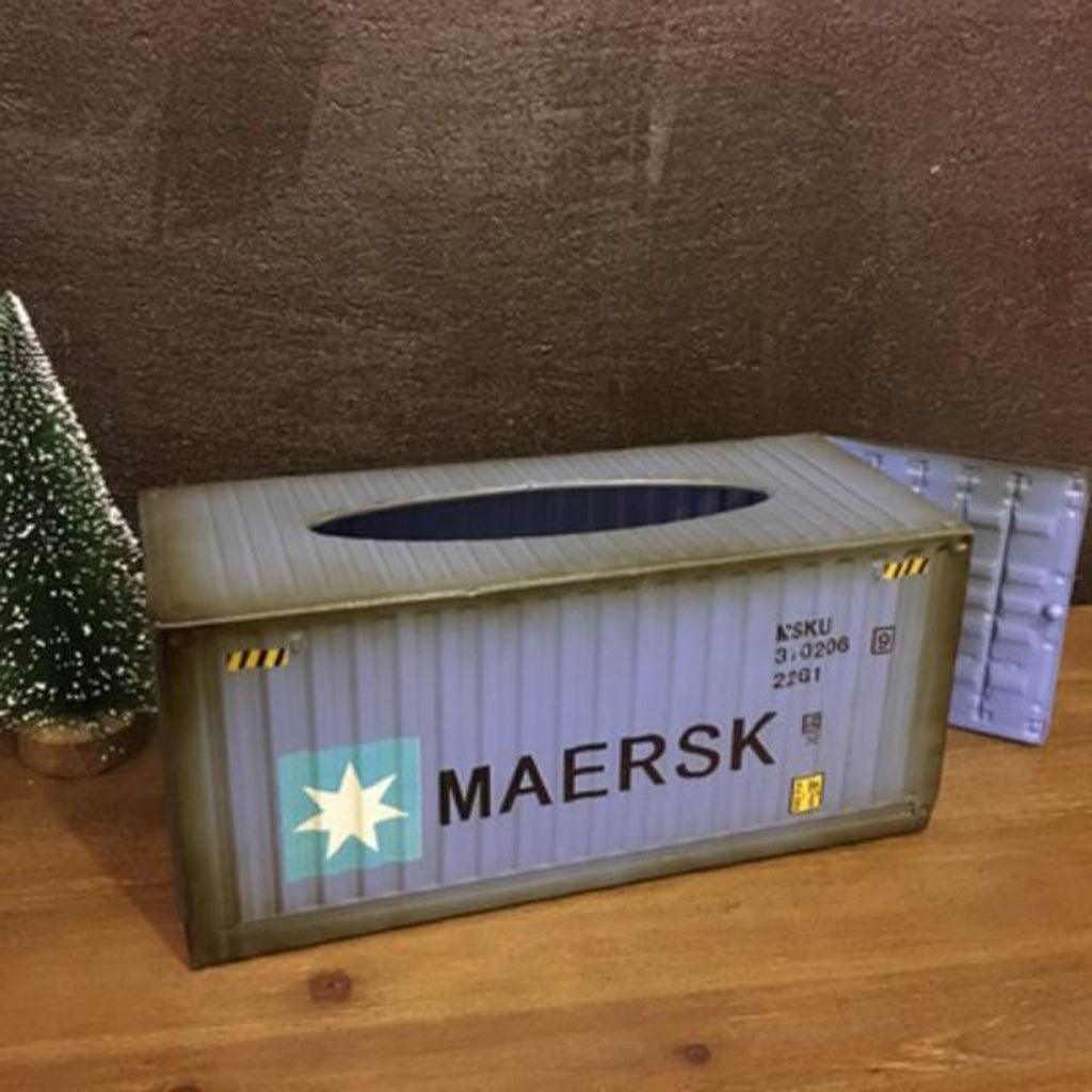 Maxbell Metal Tissue Box Cover Home Car Napkin Toilet Paper Holder Blue Pentagrams - Aladdin Shoppers