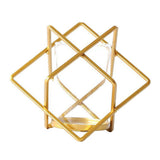 Maxbell Metal Wire Golden Candle Cup Holder for Living Room Decor Photo Prop Sqare - Aladdin Shoppers