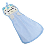 Maxbell Microfiber Hanging Hand Absorbent Towel Cartoon Bath Face Washcloth Blue - Aladdin Shoppers