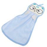 Maxbell Microfiber Hanging Hand Absorbent Towel Cartoon Bath Face Washcloth Blue - Aladdin Shoppers