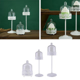 Maxbell Mini Cupcake Stand Cake Display Tool With PC Dome Cap Bakeware White High - Aladdin Shoppers