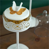 Maxbell Mini Cupcake Stand Cake Display Tool With PC Dome Cap Bakeware White High - Aladdin Shoppers