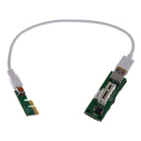Maxbell Mini PCI-E X1 Extension cable to be Powered PCIE 1X Rxpansion Card 90 Degree - Aladdin Shoppers