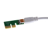 Maxbell Mini PCI-E X1 Extension cable to be Powered PCIE 1X Rxpansion Card 90 Degree - Aladdin Shoppers