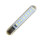 Maxbell Mini Pocket USB LED Night Light 8 LEDs 5V Bulb Lamp for Reading White - Aladdin Shoppers