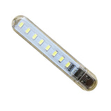 Maxbell Mini Pocket USB LED Night Light 8 LEDs 5V Bulb Lamp for Reading White - Aladdin Shoppers