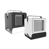 Maxbell Mini Portable Air Conditioner Fan USB Air Cooler Fan with LED Lights Black - Aladdin Shoppers