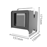 Maxbell Mini Portable Air Conditioner Fan USB Air Cooler Fan with LED Lights Black - Aladdin Shoppers