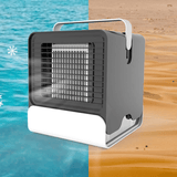 Maxbell Mini Portable Air Conditioner Fan USB Air Cooler Fan with LED Lights Black - Aladdin Shoppers