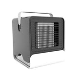 Maxbell Mini Portable Air Conditioner Fan USB Air Cooler Fan with LED Lights Black - Aladdin Shoppers