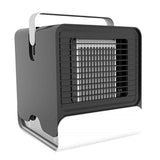 Maxbell Mini Portable Air Conditioner Fan USB Air Cooler Fan with LED Lights Black - Aladdin Shoppers