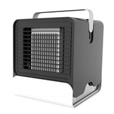Maxbell Mini Portable Air Conditioner Fan USB Air Cooler Fan with LED Lights Black - Aladdin Shoppers