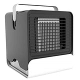 Maxbell Mini Portable Air Conditioner Fan USB Air Cooler Fan with LED Lights Black - Aladdin Shoppers