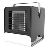Maxbell Mini Portable Air Conditioner Fan USB Air Cooler Fan with LED Lights Black - Aladdin Shoppers