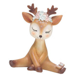 Maxbell Mini Simulated Deer Ornaments Home Garden Car Decoration Ornament Shy - Aladdin Shoppers