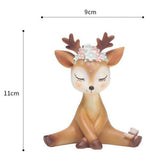 Maxbell Mini Simulated Deer Ornaments Home Garden Car Decoration Ornament Shy - Aladdin Shoppers