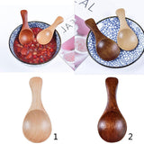Maxbell Mini Wooden Spoon Kitchen Spice Spoon Tea Scoop Condiment Spoons Cooking Natural Wood Color - Aladdin Shoppers