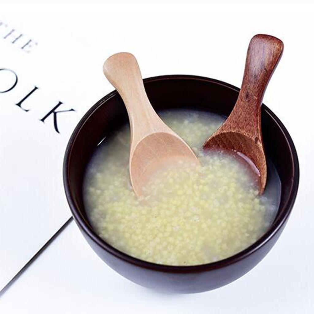 Maxbell Mini Wooden Spoon Kitchen Spice Spoon Tea Scoop Condiment Spoons Cooking Natural Wood Color - Aladdin Shoppers