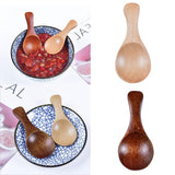 Maxbell Mini Wooden Spoon Kitchen Spice Spoon Tea Scoop Condiment Spoons Cooking Natural Wood Color