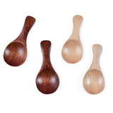 Maxbell Mini Wooden Spoon Kitchen Spice Spoon Tea Scoop Condiment Spoons Cooking Natural Wood Color - Aladdin Shoppers